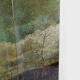Screen by Bernard Cuenin with lacquered landscape, circa 1970