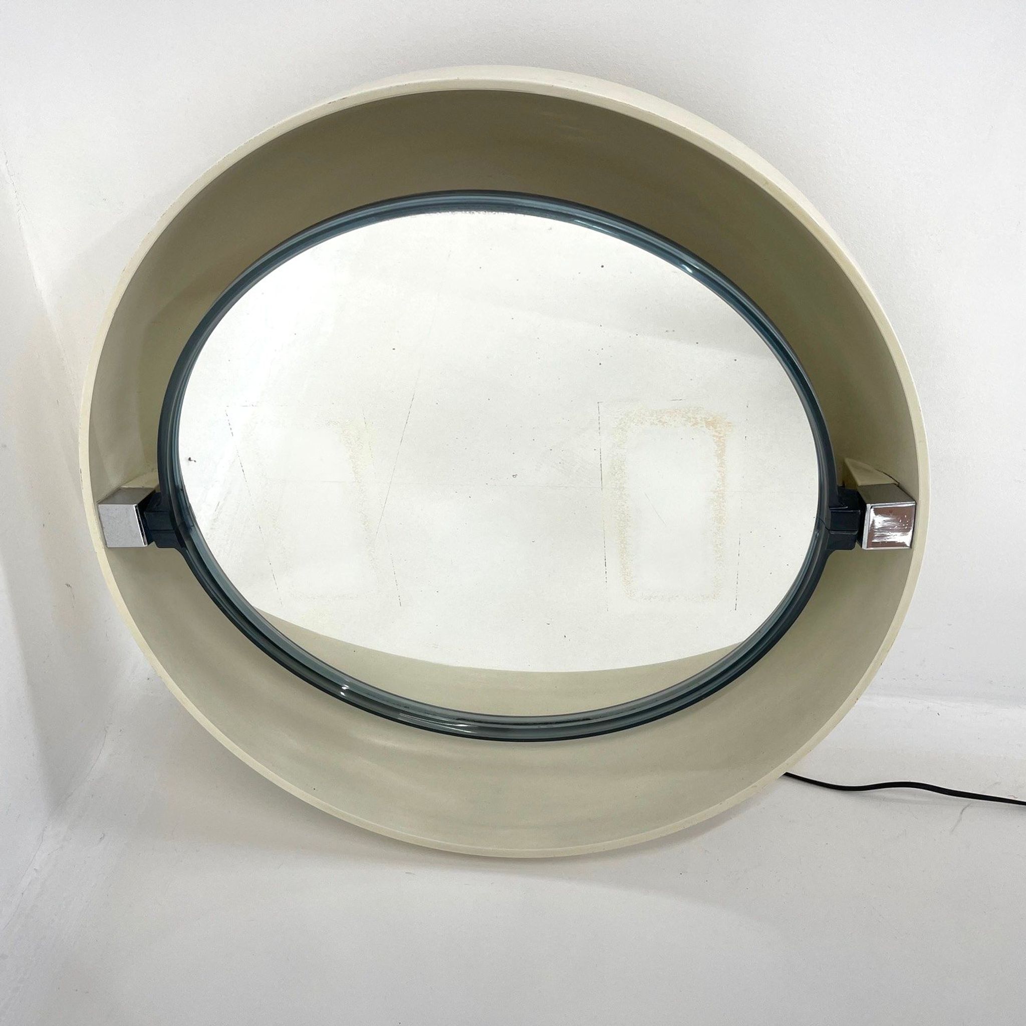 Mid-century Mirror by Allibert, 1970's 62cm