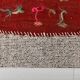 3x5 Red Contemporary Vintage Kilim Rug, 105x149Cm