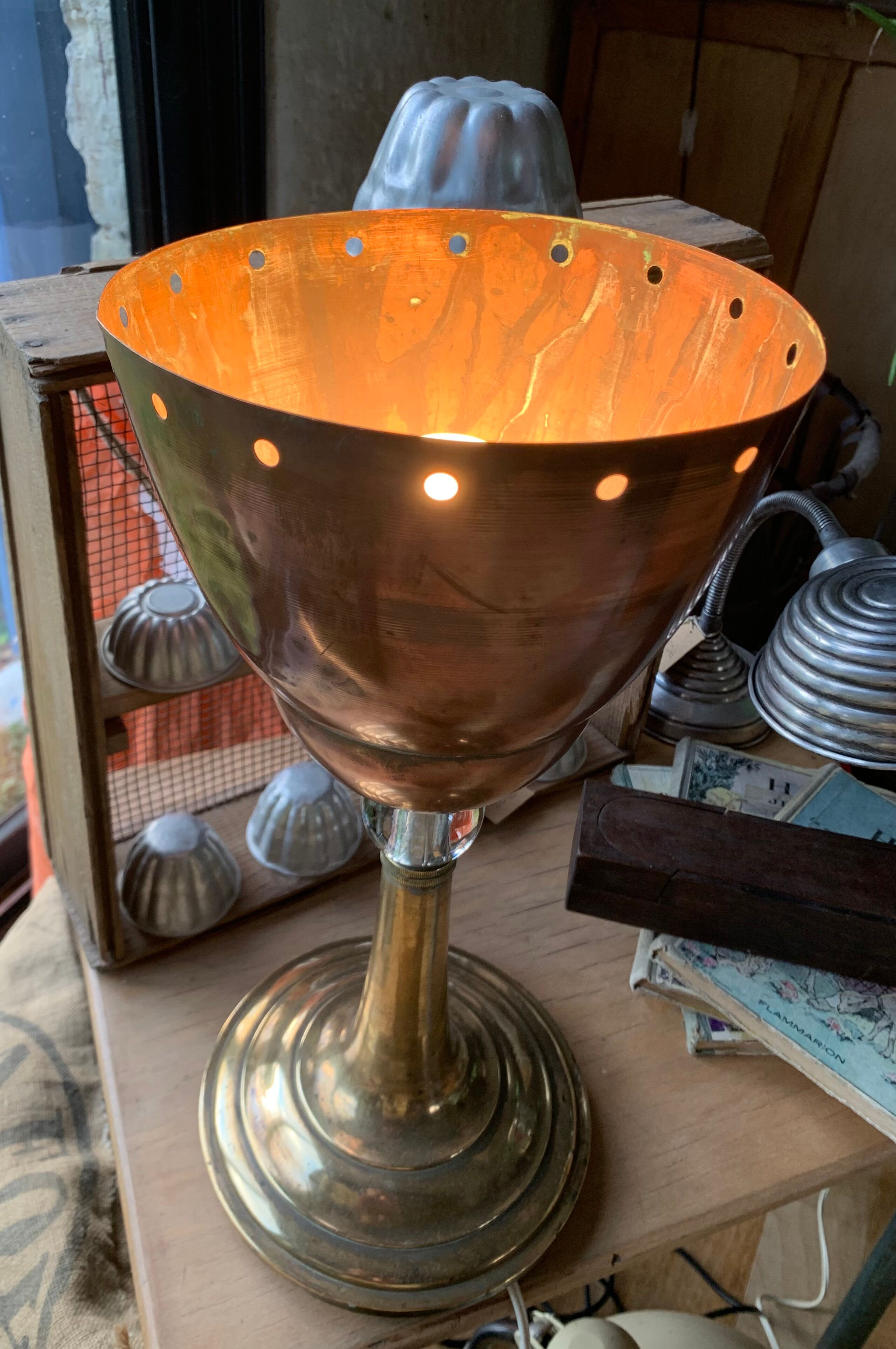 Lampe calice années 40