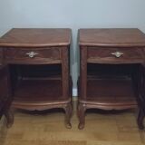 Pair of mahogany bedside tables