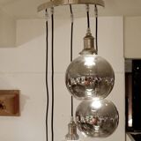 Modern Sculptural Hanging Lamp - 5 glass globes