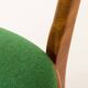 Italian mid-century chairs in walnut and wool