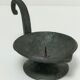 brutalist hand candle holder wrought iron 50s