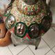Stained glass mosaic lamp, circa 1980