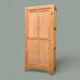 Parisian bonnet wardrobe, raw wood, 1950s