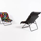 Foldable Pop Art lounge chairs, 1990’s