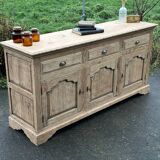 Raw wood sideboard