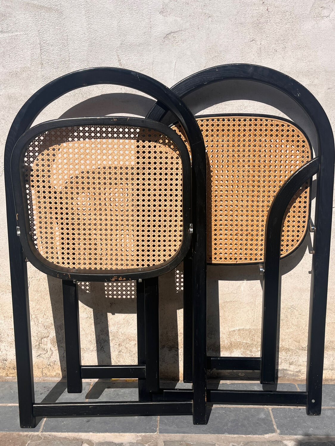 Italian folding chairs 1970