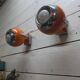 Pair of vintage 70s eyeball wall lights.