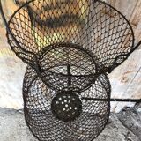 Old Fishing Net Vintage Foldable Metal Basket