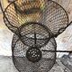 Old Fishing Net Vintage Foldable Metal Basket