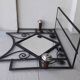 Wrought iron coat rack
