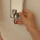 Pair of Mid Century Swedish Pewter Sconces with Mirror
