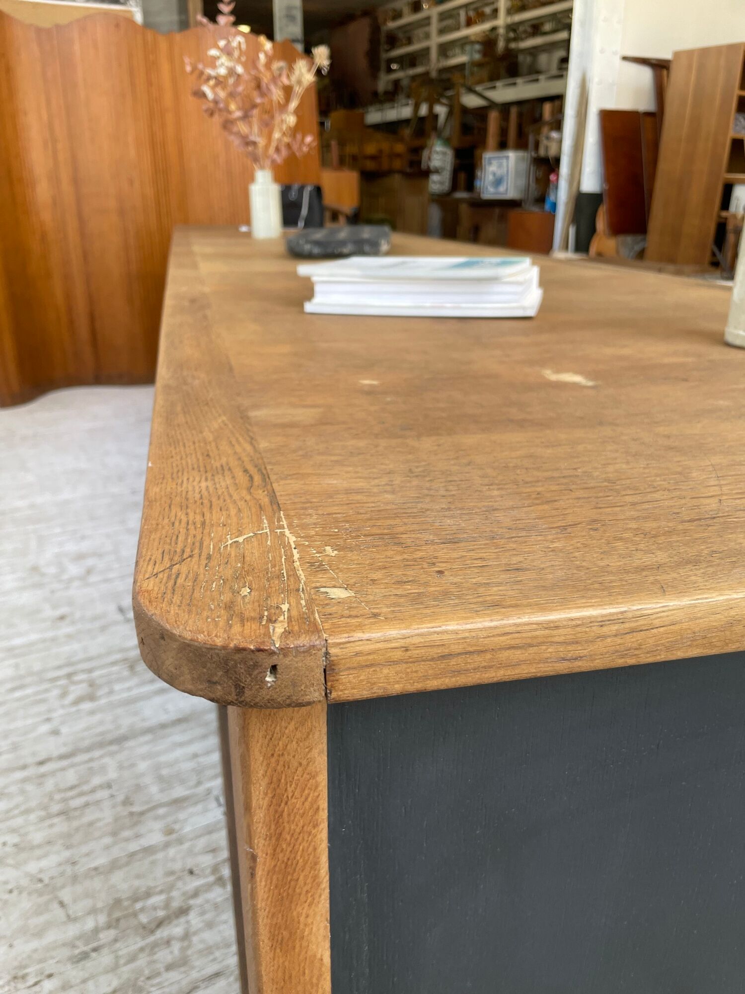 Two-sided counter sliding doors oak XXL 4m enfilade