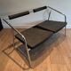 Sofa Design 'System', Chrome & Black Rubber, France, circa 1970