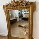 Old mirror with pediment  72x112cm