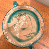 Vase en vert émaillé vert Jean Austruy