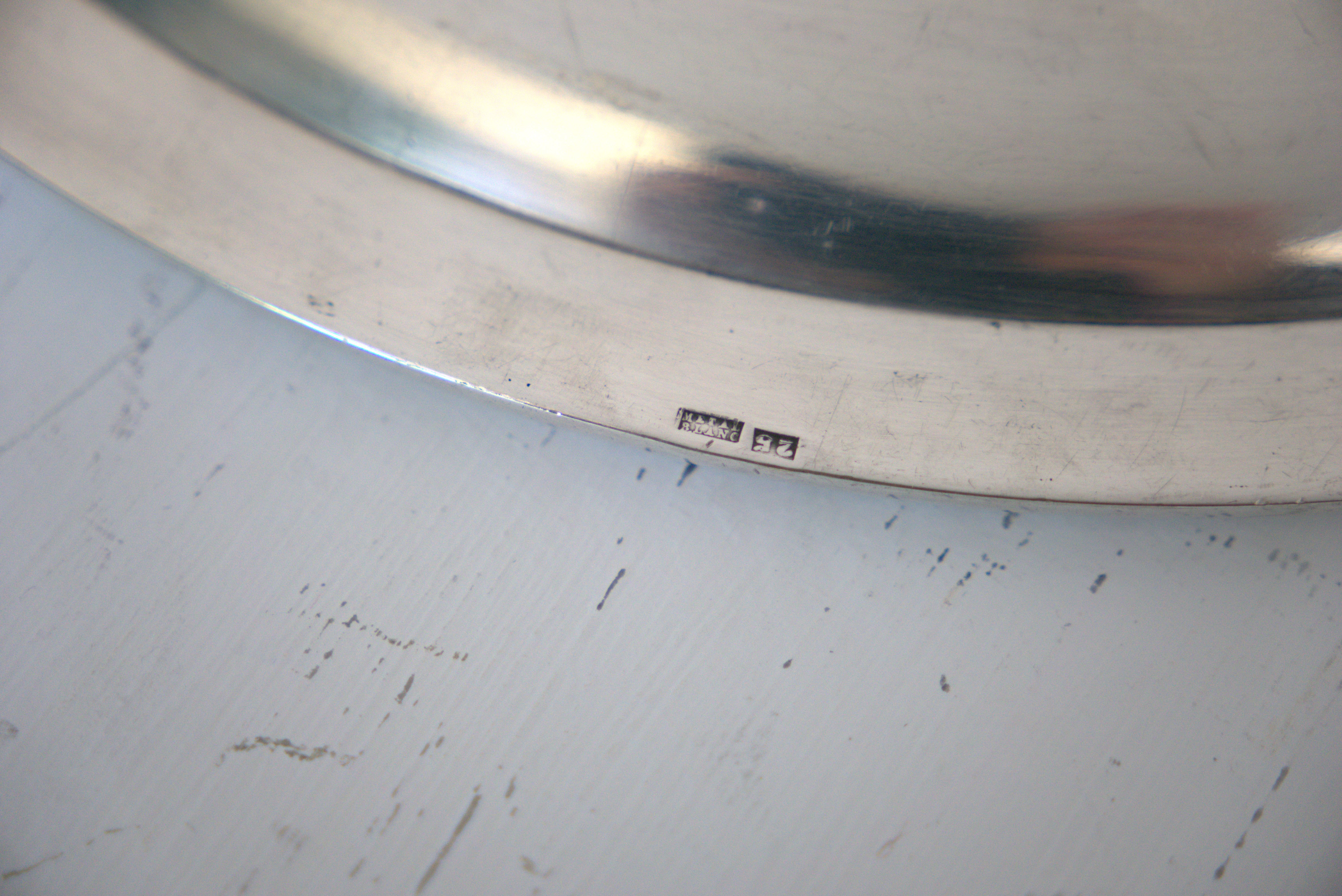 Set of silver-plated serving dishes