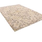 Cream & Light Yellow Turkish Vintage Rug, 215x320Cm