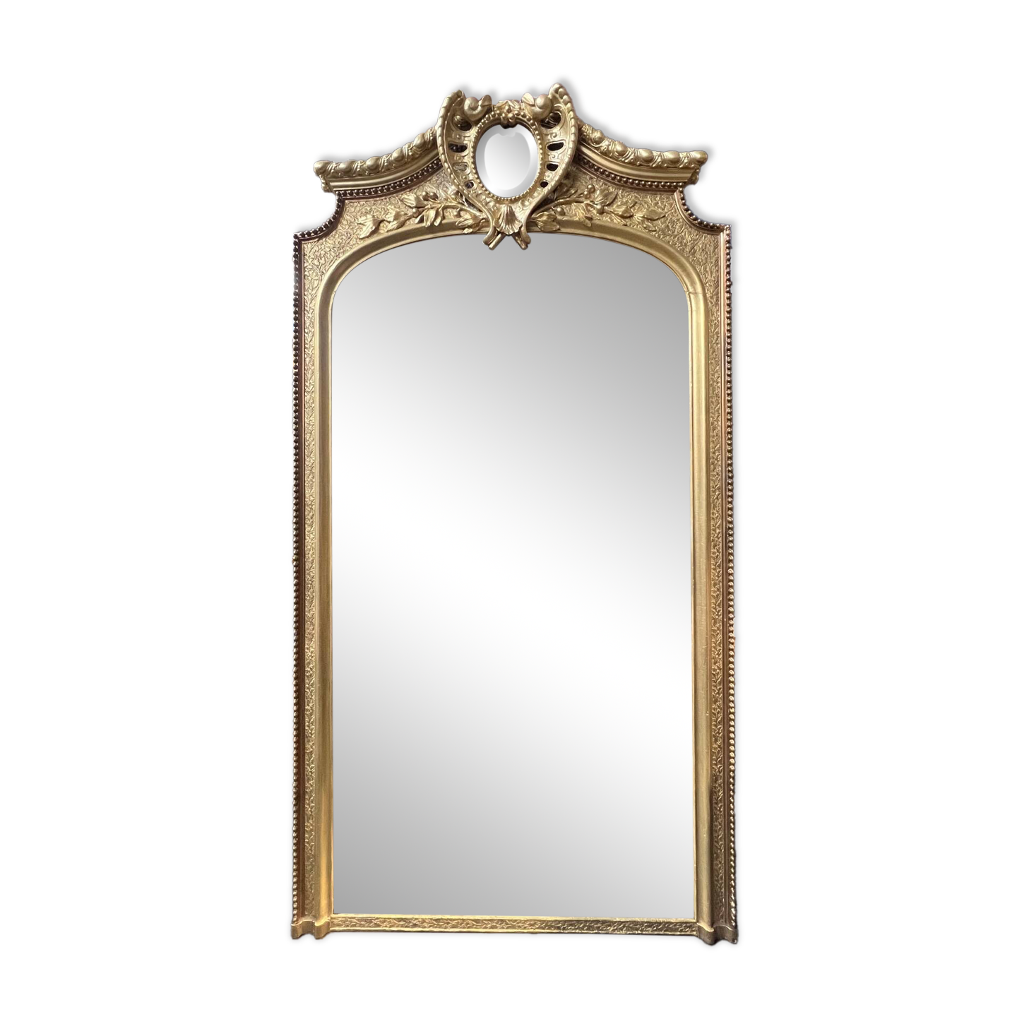 Large antique castle mirror