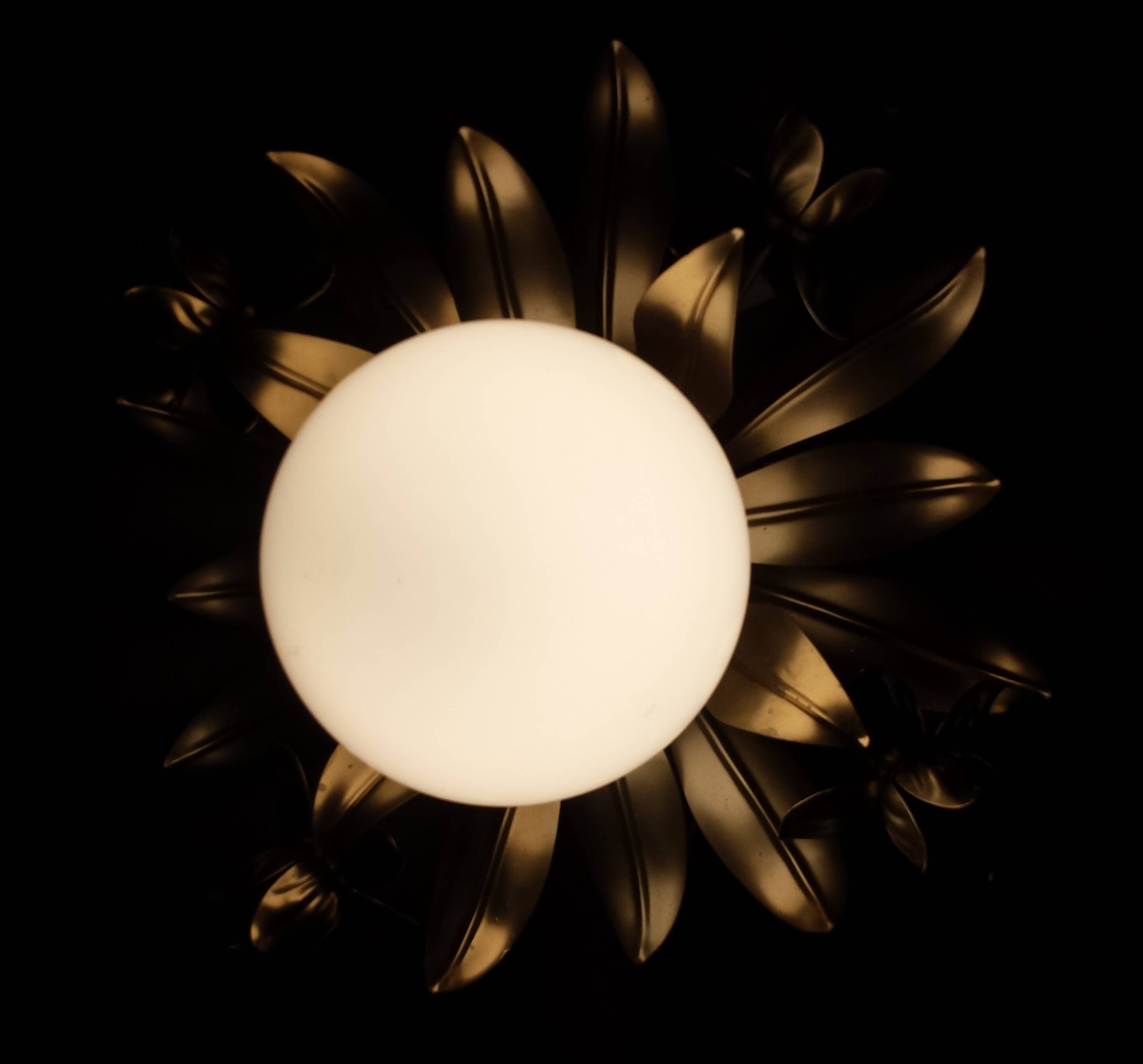 Golden Sun Flower Wall Ceiling Light