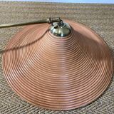 Suspension in reed pencil with extendable brass stem, Italy, mid-century modernism.