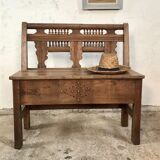Banc ancien en châtaignier