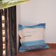 Housse de coussin artisanale en coton recyclé tissé main