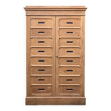 Armoire de notaire en chêne brut massif, 1920