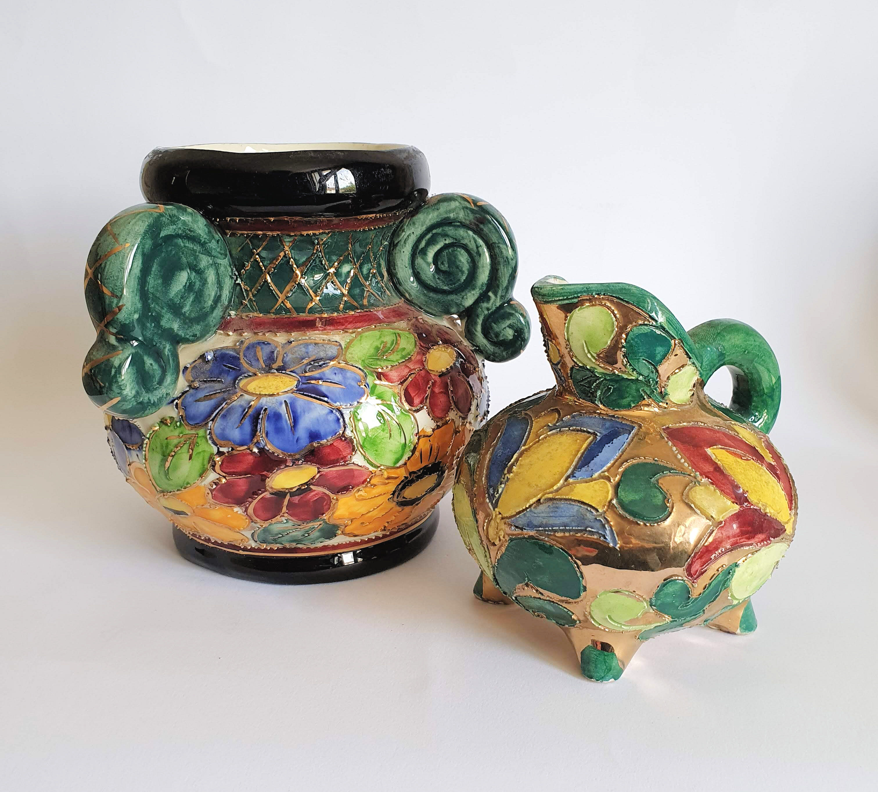 Ceramic pitcher from vallauris
