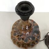 Handmade stoneware lamp foot