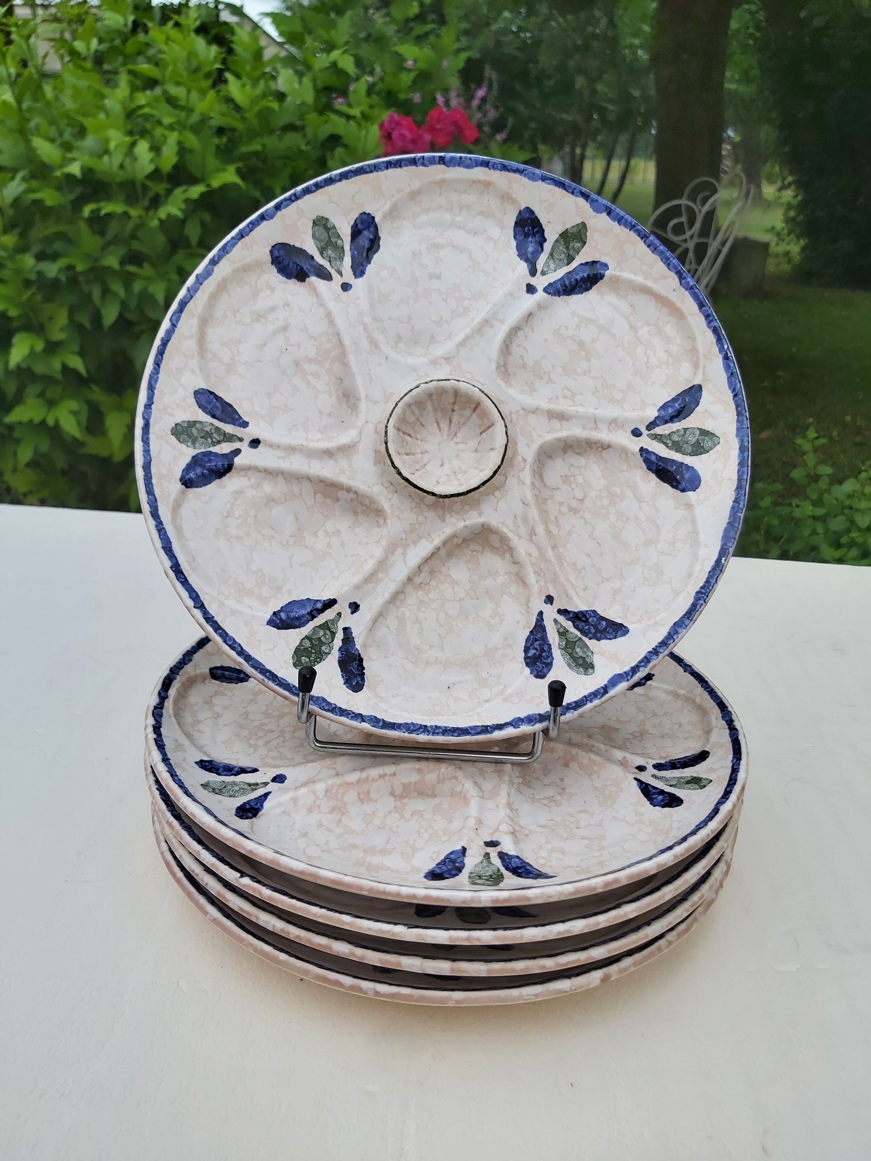 5 Salins oyster plates