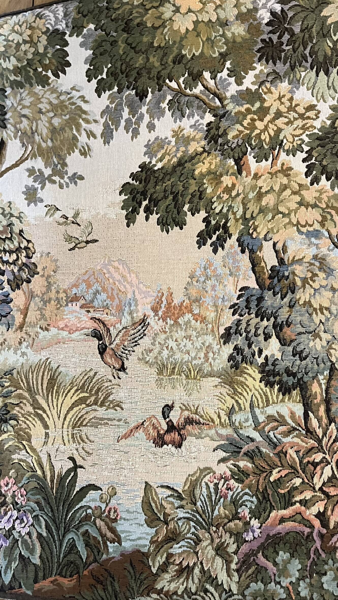 Tapestry hunting scene