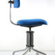 Chaise de bureau Gispen vintage bleue des années 1930