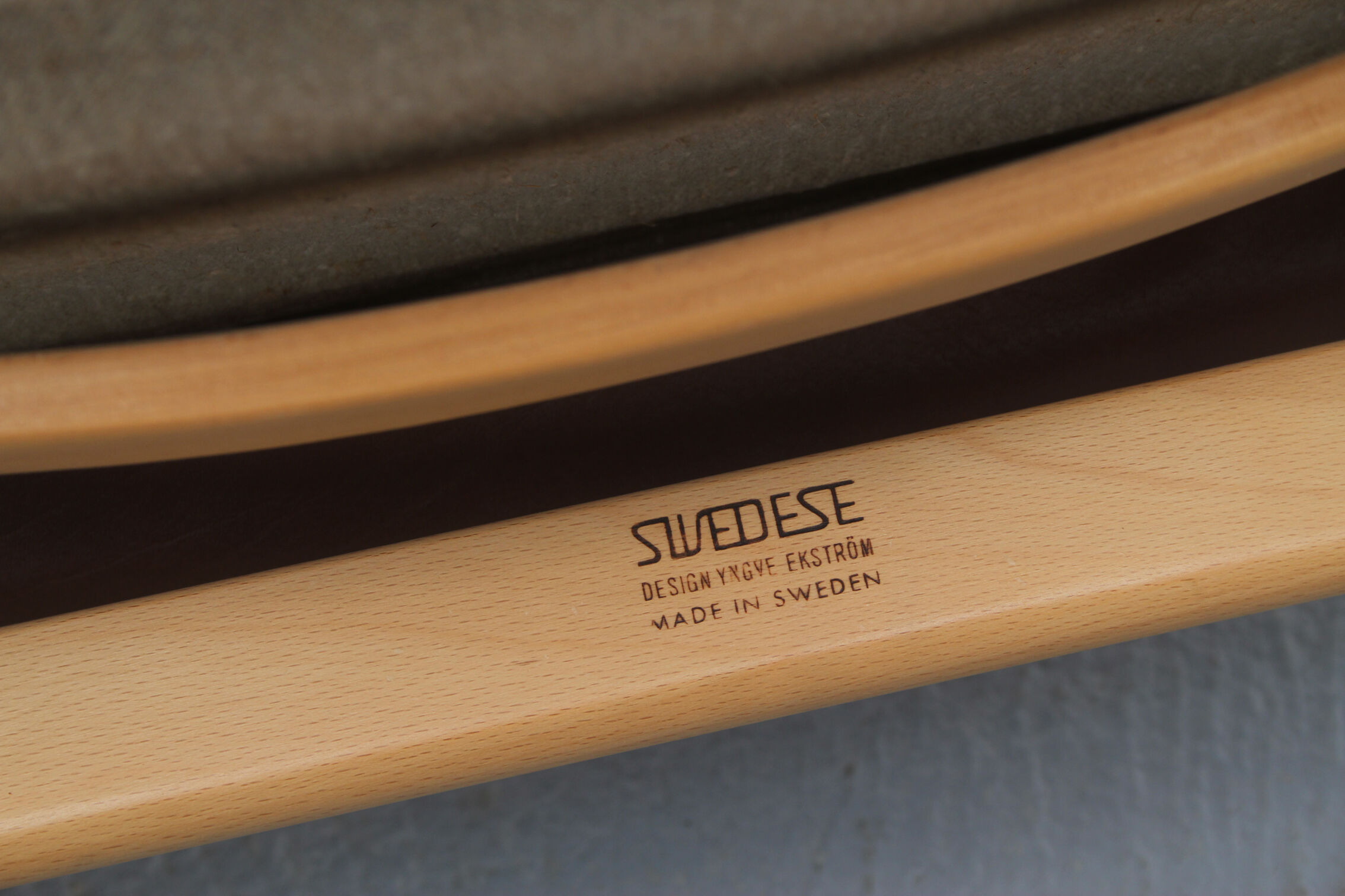 1980s relax-chair with footstool, Yngve Ekström for Swedense
