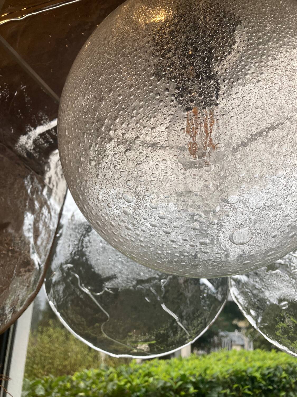 Suspension Pétale en verre de Murano par Carlo Nason pour Mazzega, années 60