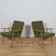 Mid-Century Modern Armchairs from TON, Czechoslovakia, 1960s, Set of 2