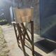 Director's chair in antique teak – restored