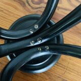 Wall-mounted coat rack with 3 hooks