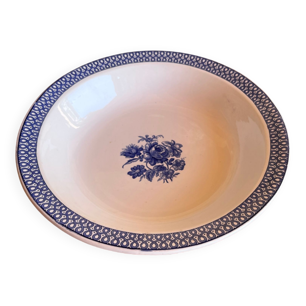Grand plat de service Sarreguemines modèle ''Helsingör