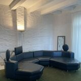 Leather Modular Sofa Set by Rolf Benz 1990s