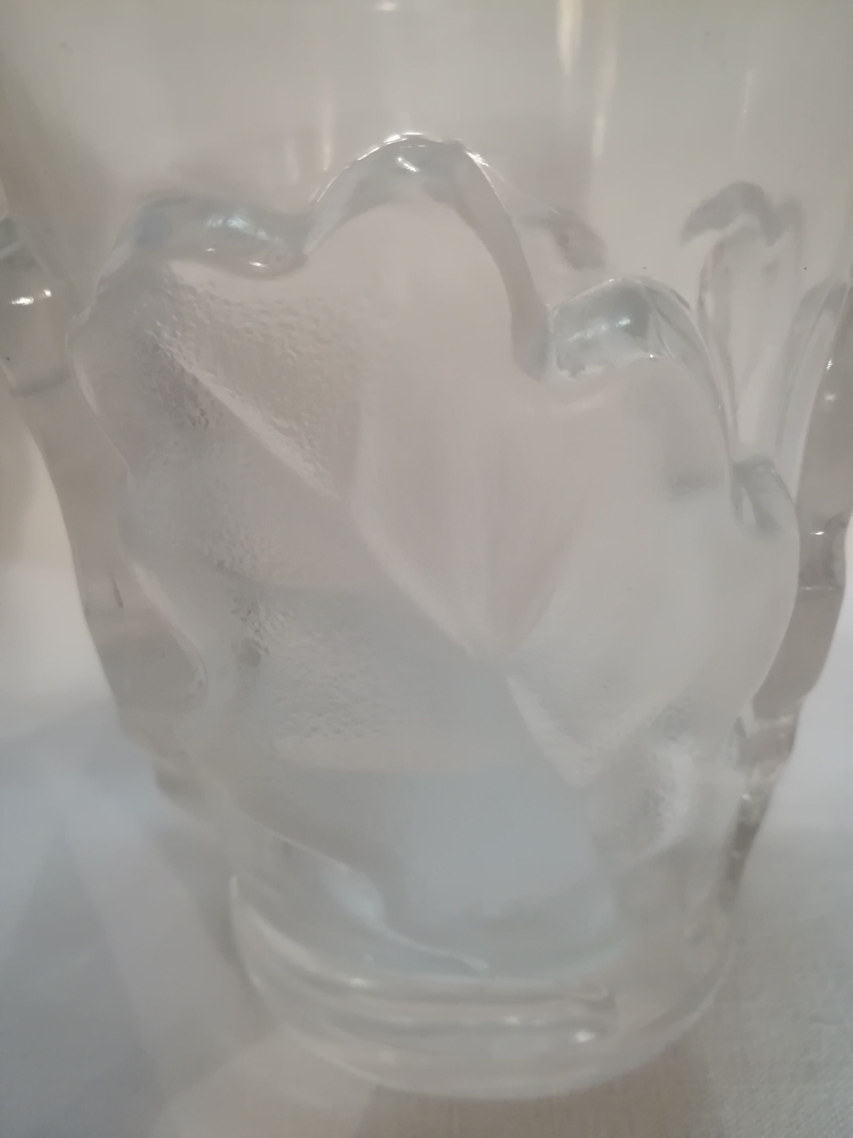 Lalique crystal vase