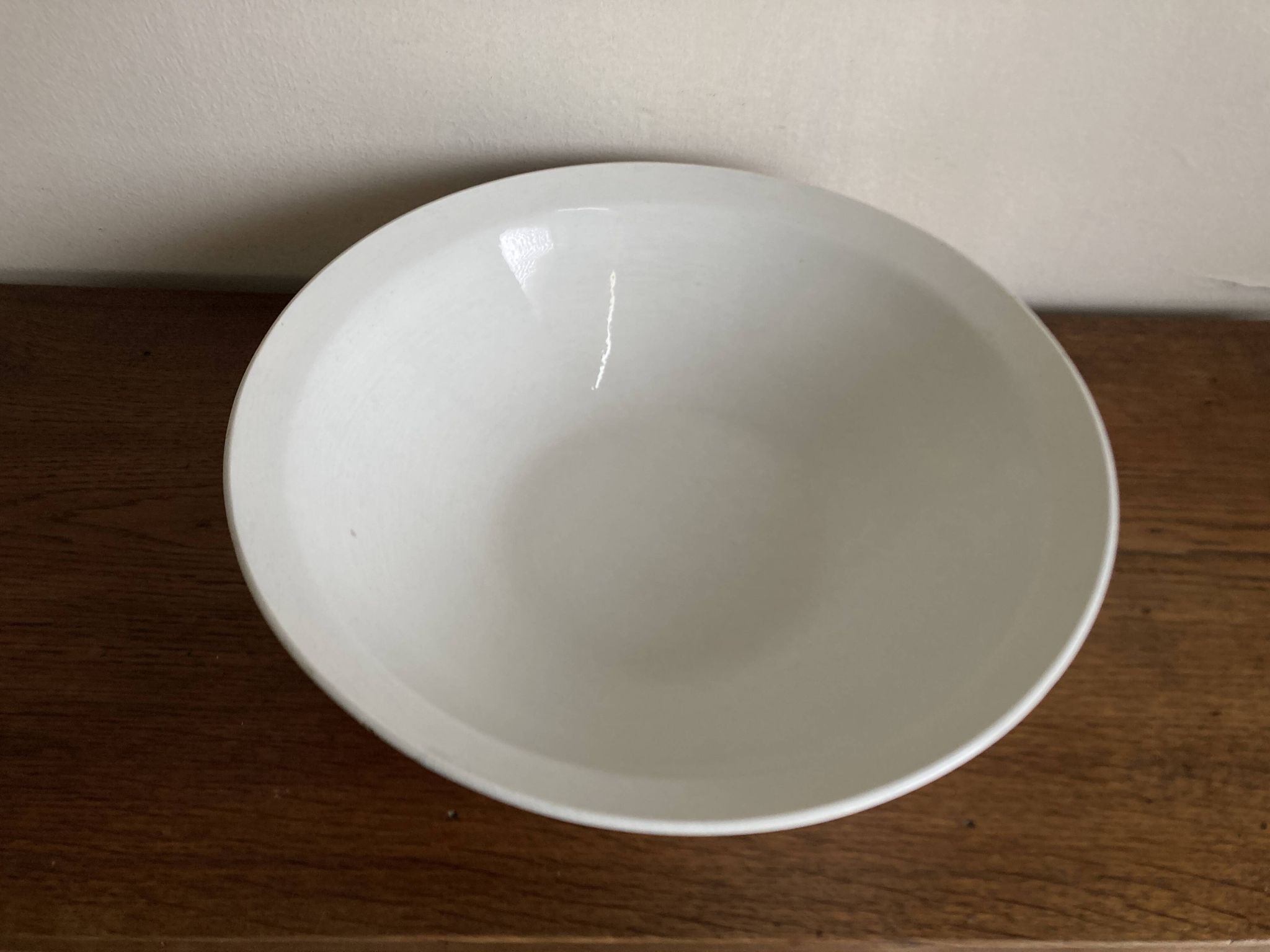 Earthenware salad bowl centrepiece Choisy 1900 white