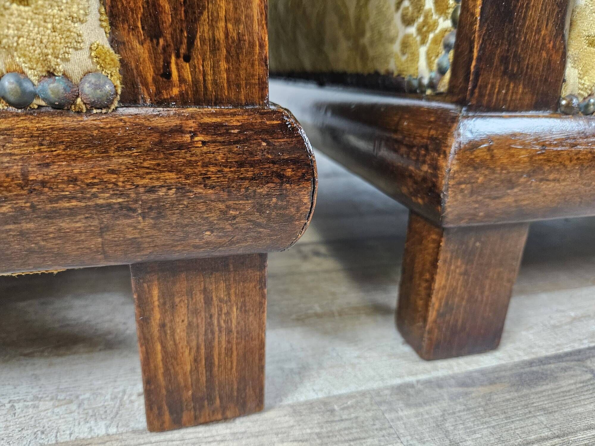 Paire de fauteuils Art Déco des années 1930 recouverts de tissu