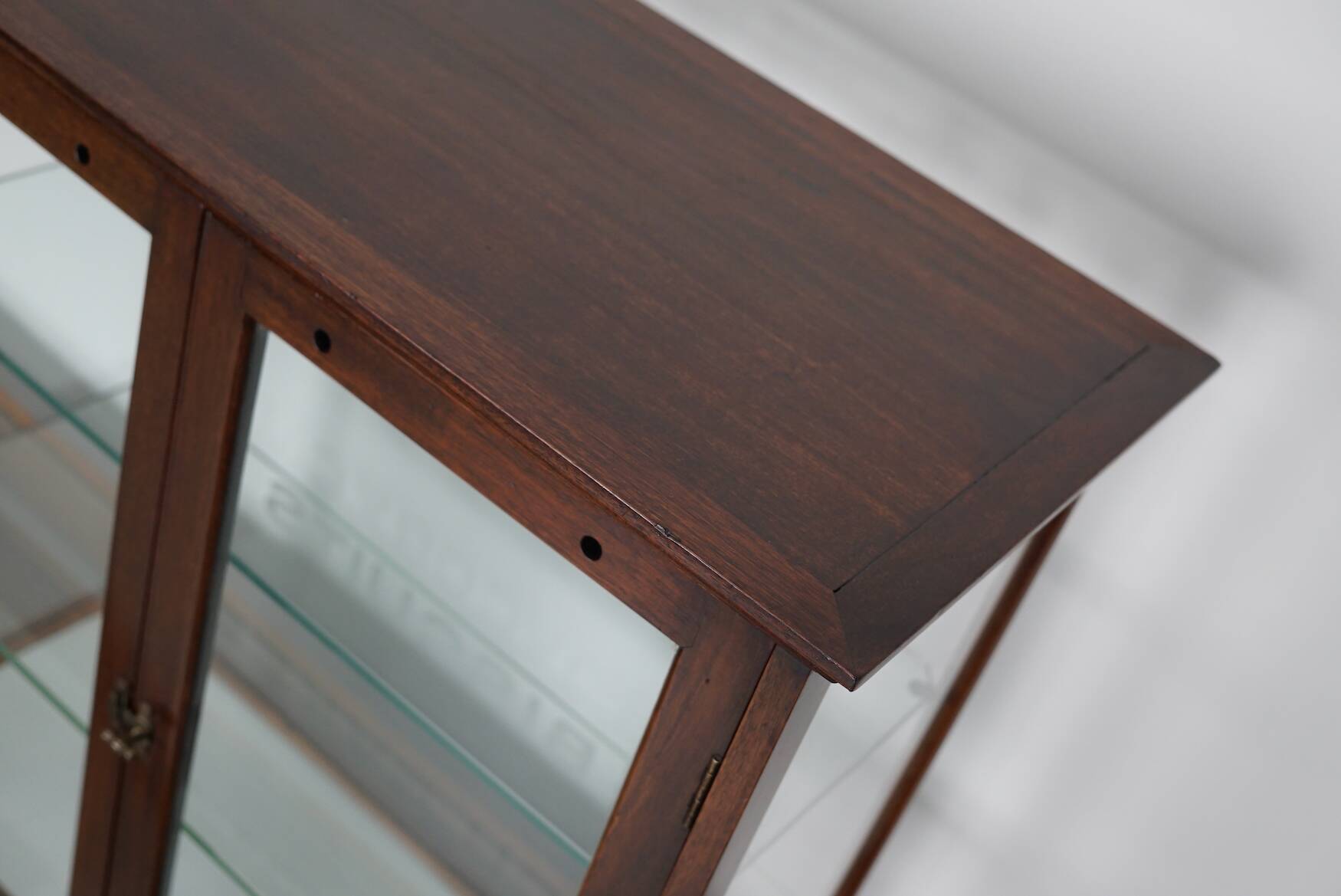 Mahogany Counter Top Cake & Biscuits Shop Display Cabinet, circa 1900