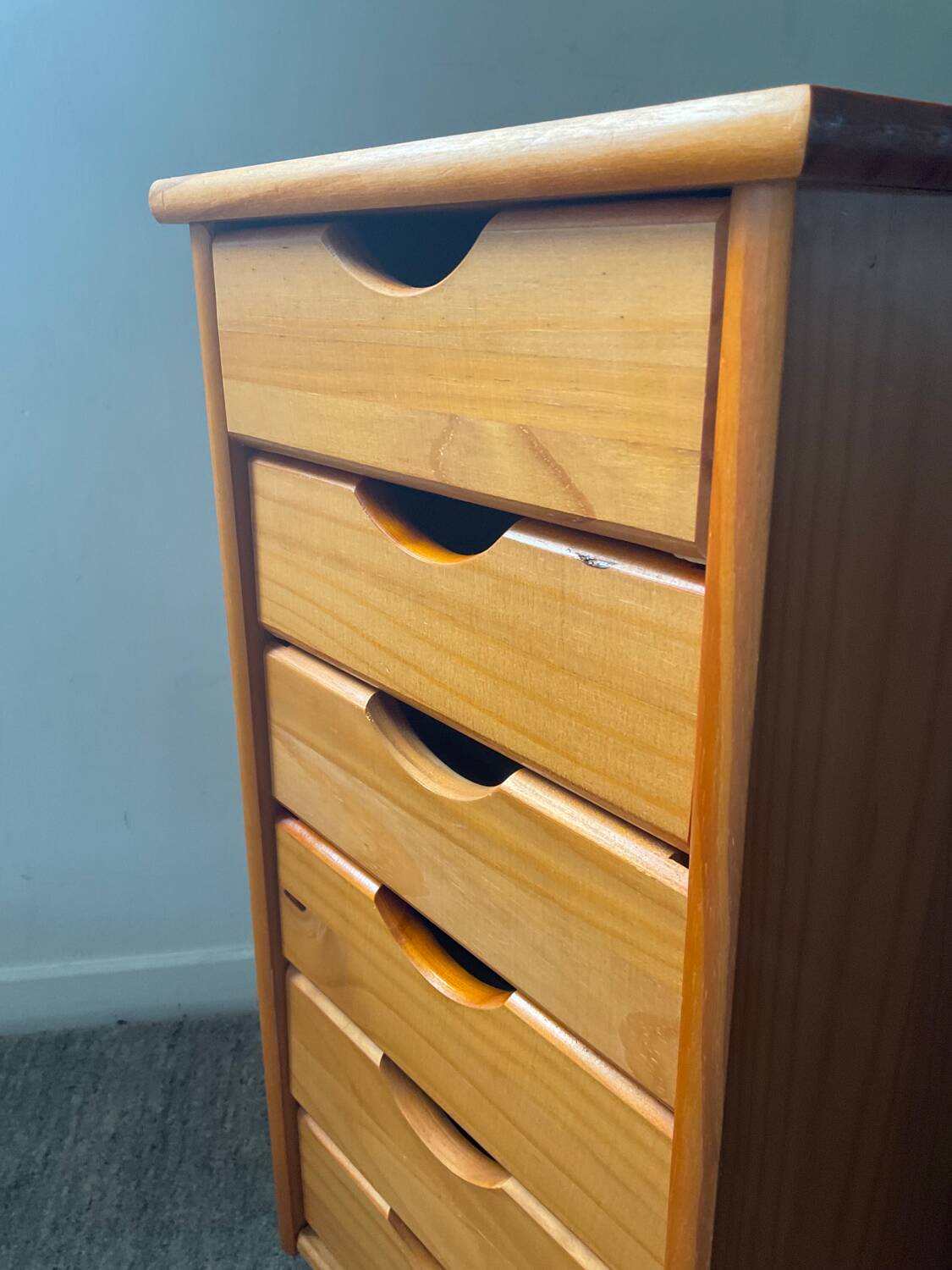 Vintage pine drawer unit