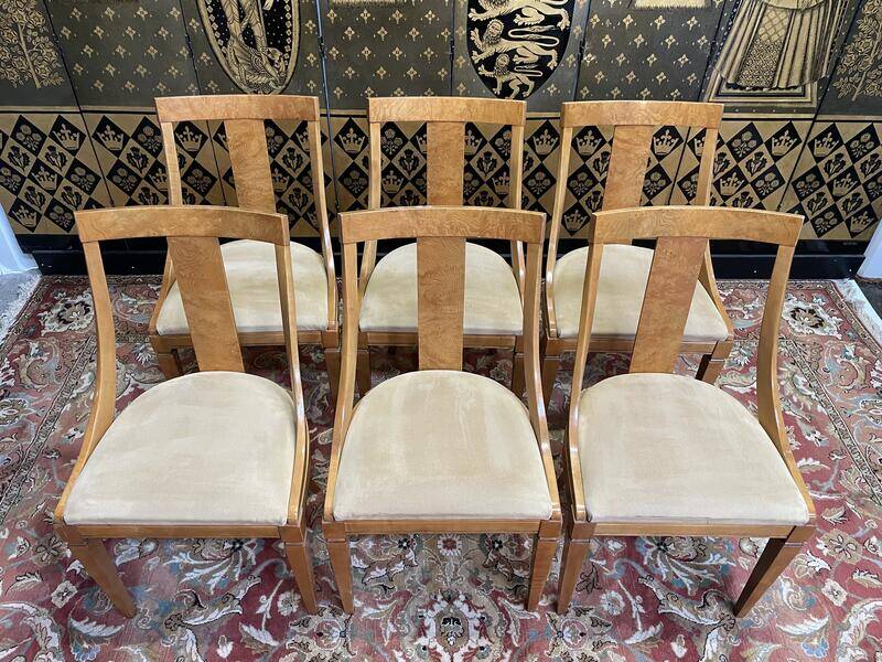 Set of 6 Empire style gondola chairs