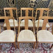 Suite de 6 chaises gondoles de style Empire