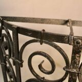 Grille de cheminée en fer forgé